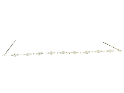 Crystal Blossom Branch Thin Tiara Hair Pin JC639 (3PC)