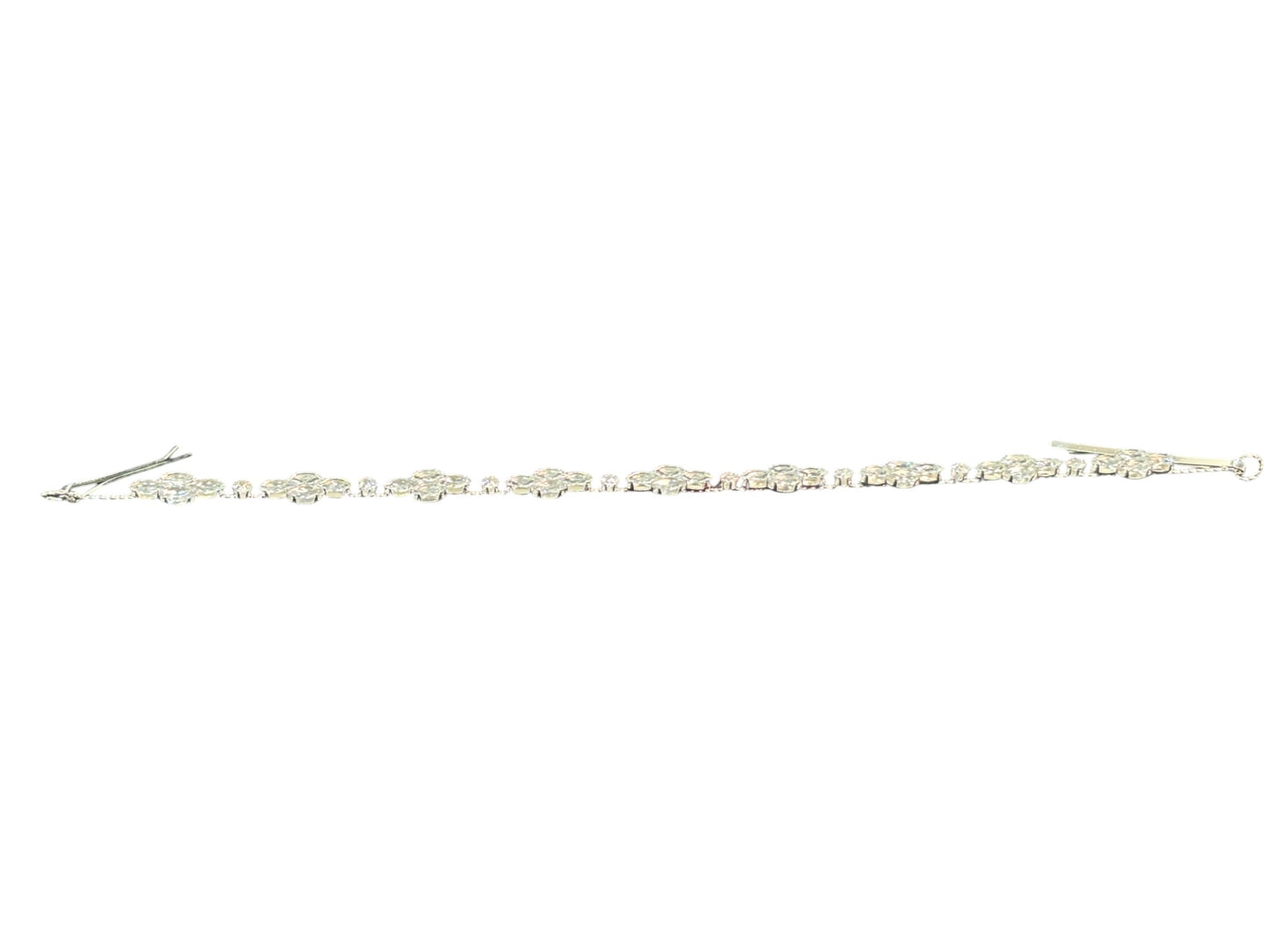 Crystal Blossom Branch Thin Tiara Hair Pin JC639 (3PC)