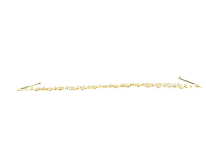 Crystal Blossom Branch Leaves Thin Tiara Hair Pin JC641 (1PC)