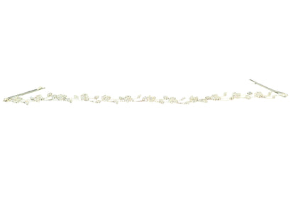 Crystal Blossom Branch Leaves Thin Tiara Hair Pin JC644 (1PC)