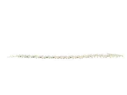 Crystal Blossom Branch Leaves Thin Tiara Hair Pin  JC645 (1PC)