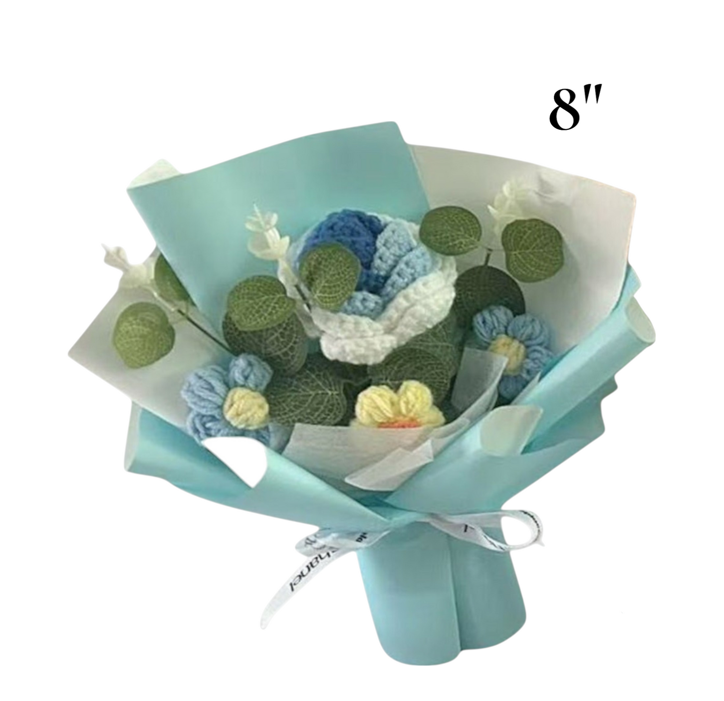 Mix Flower Crochet Short Stem Bouquet JF41115-2 (12PC)