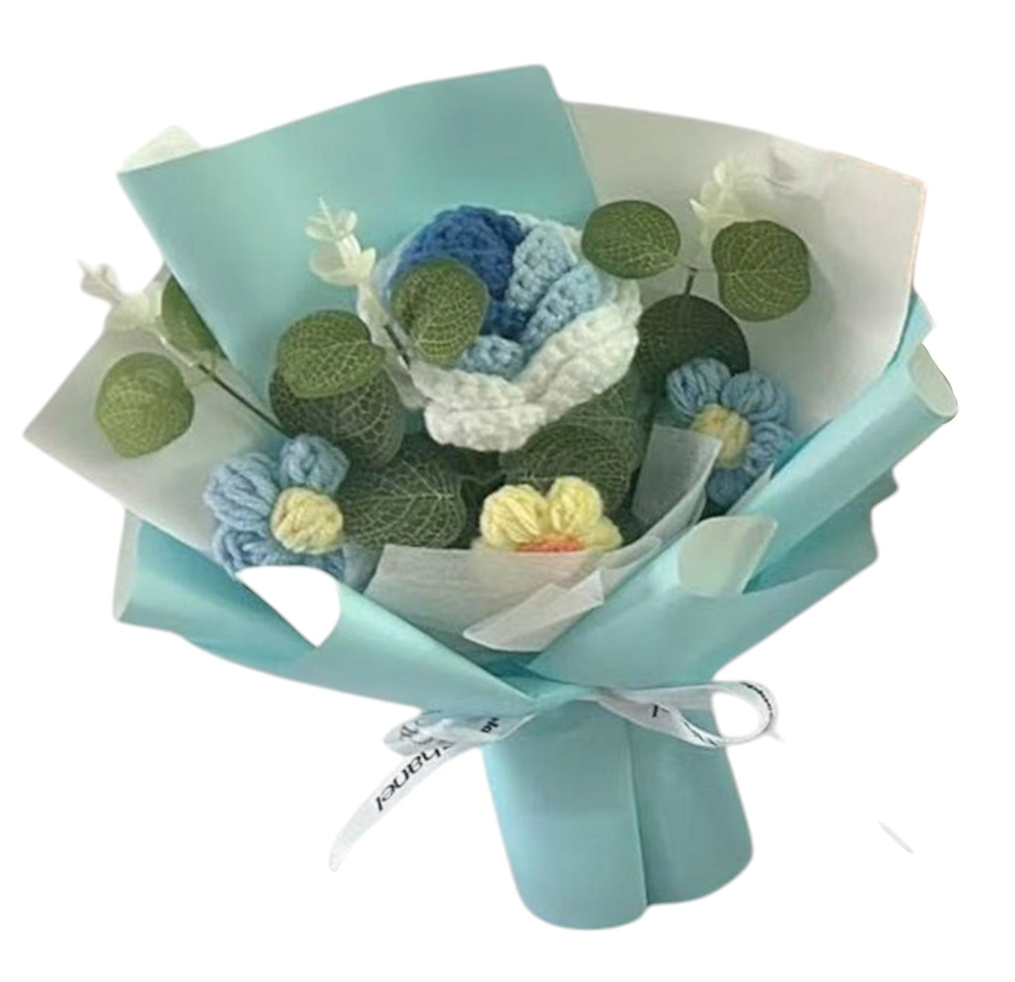 MIX FLOWER CROCHET SHORT STEM BOUQUET JF41115-2 (12PC)