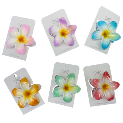 Hawaiian Flower Hair Claw Clip JH5829-41 (12PC)