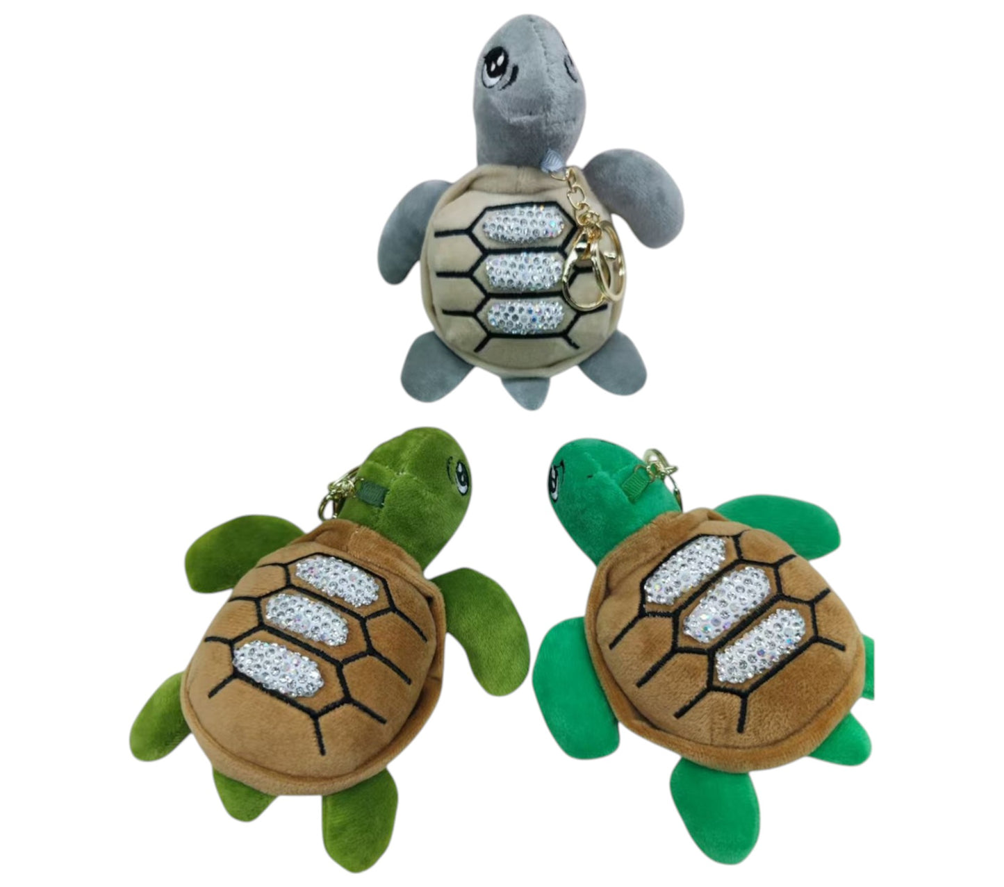 TURTLE PLUSH KEYCHAIN JK41216-12 (12PC)