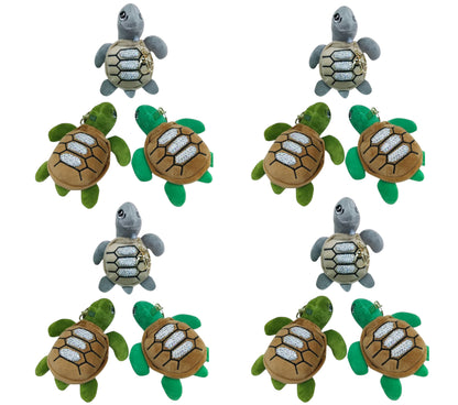 TURTLE PLUSH KEYCHAIN JK41216-12 (12PC)