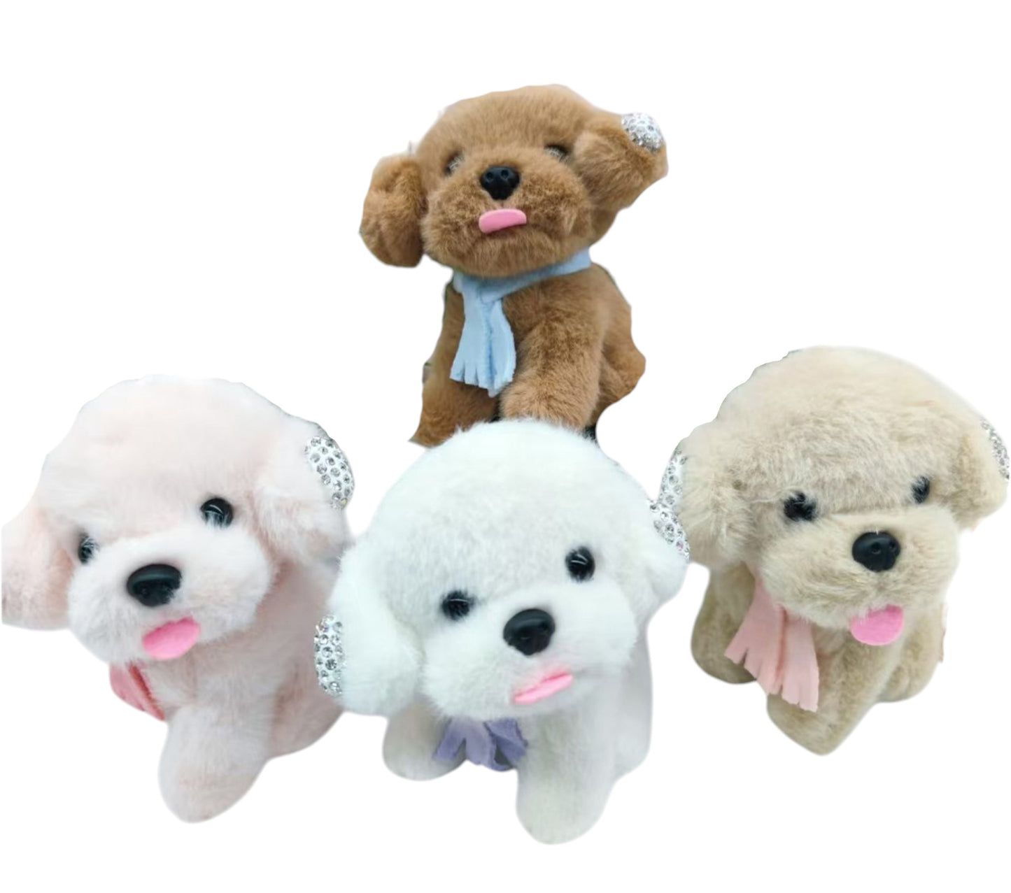 PUPPY PLUSH KEYCHAIN JK41216-13 (12PC)