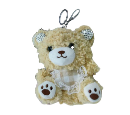 BEAR APRON PLUSH KEY CHAIN JK41216-8 (12PC)