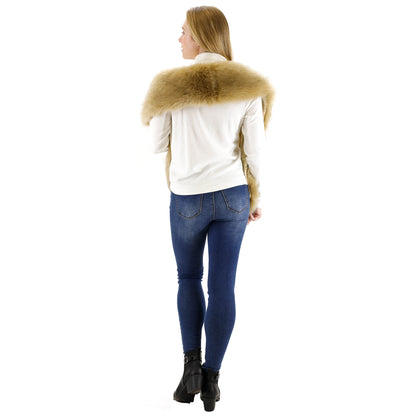 FAUX FUR SHAWL NARROW P7240 (3PC)