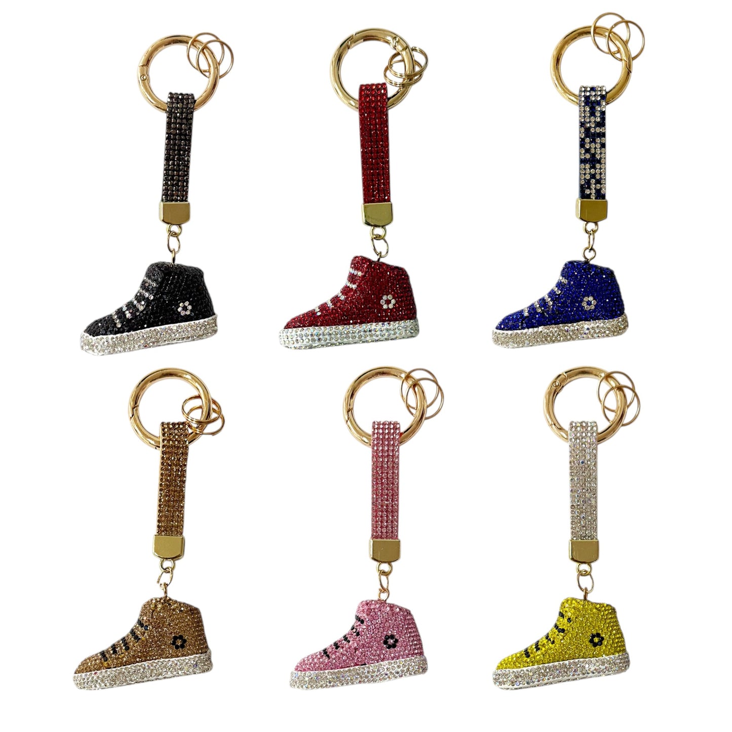 Rhinestone Sneakers Keychain KC007 (12PC)
