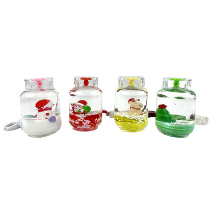 Christmas Holiday Liquid Jar Key Chain KC21026-20 (12PC)