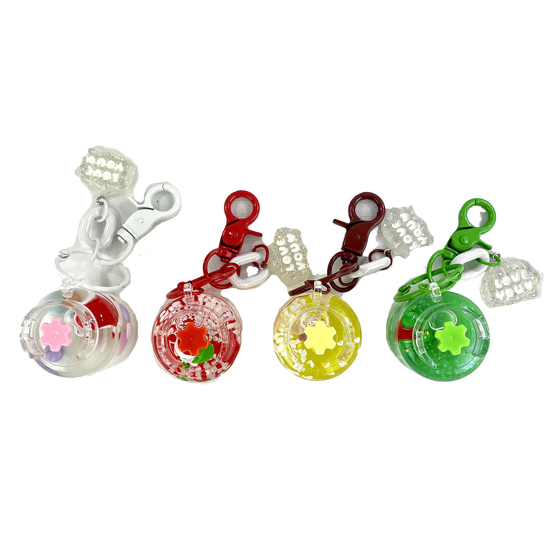 Christmas Holiday Liquid Jar Key Chain KC21026-20 (12PC)