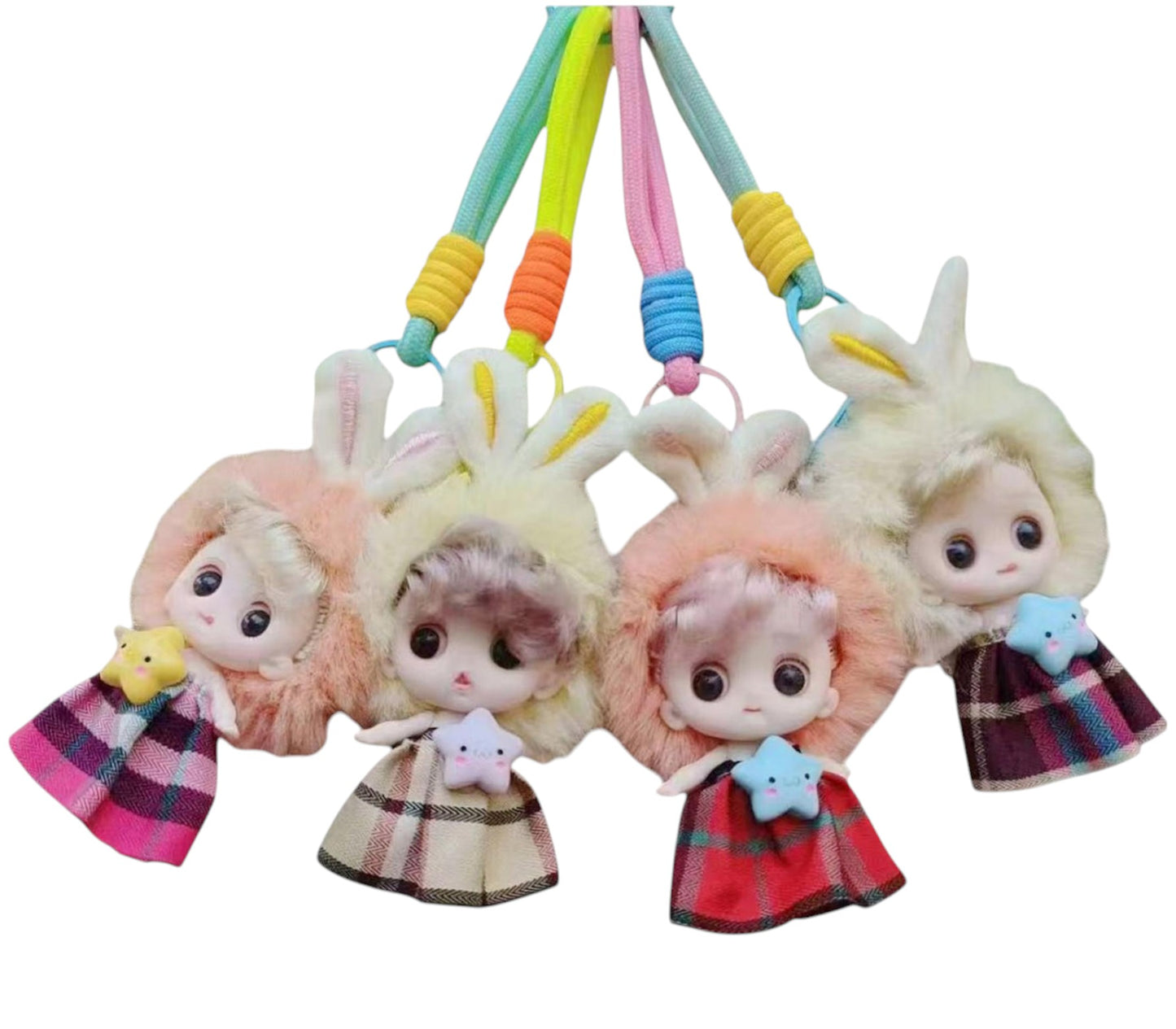 BUNNY EAR FAIRY STAR KEYCHAIN KC1205-40 (12PC)