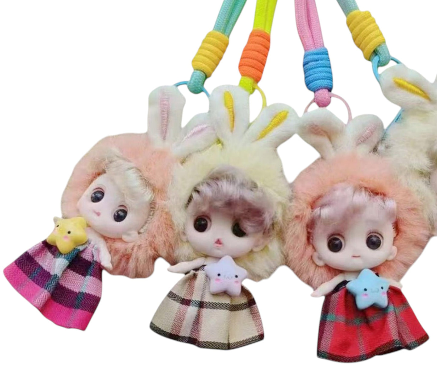 BUNNY EAR FAIRY STAR KEYCHAIN KC1205-40 (12PC)