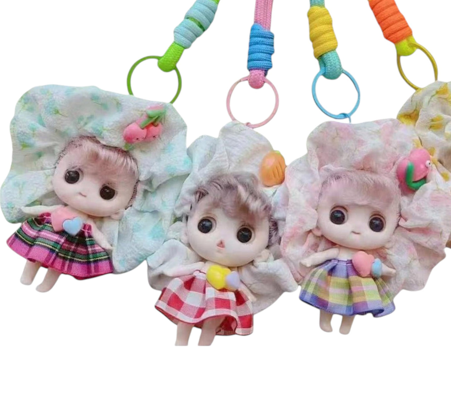 Fruit Fairy Heart Strap Keychain KC1205-42-C (12PC)