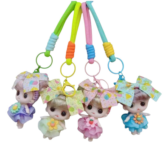 FLOWER FAIRY RIBBON KEYCHAIN KC1205-46 (12PC)