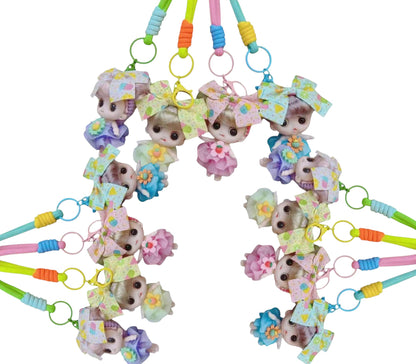 FLOWER FAIRY RIBBON KEYCHAIN KC1205-46 (12PC)
