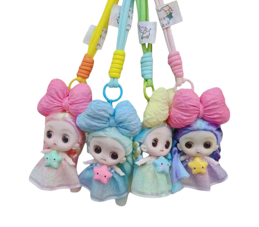 STAR FAIRY RIBBON KEYCHAIN KC1205-47 (12PC)