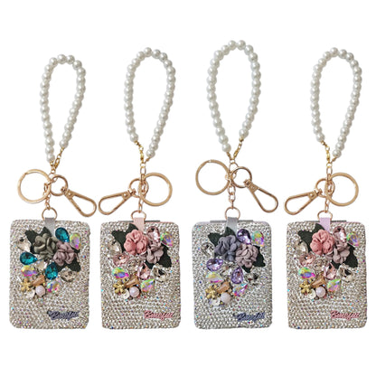 FLOWER DECOR MIRROR KEY CHAIN KC2505-72 (12PC)