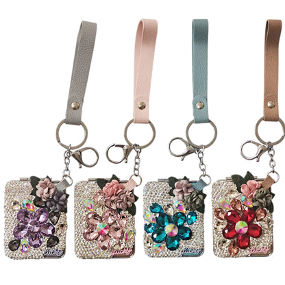 CRYSTAL DECOR MIRROR KEY CHAIN KC2505-75 (12PC)