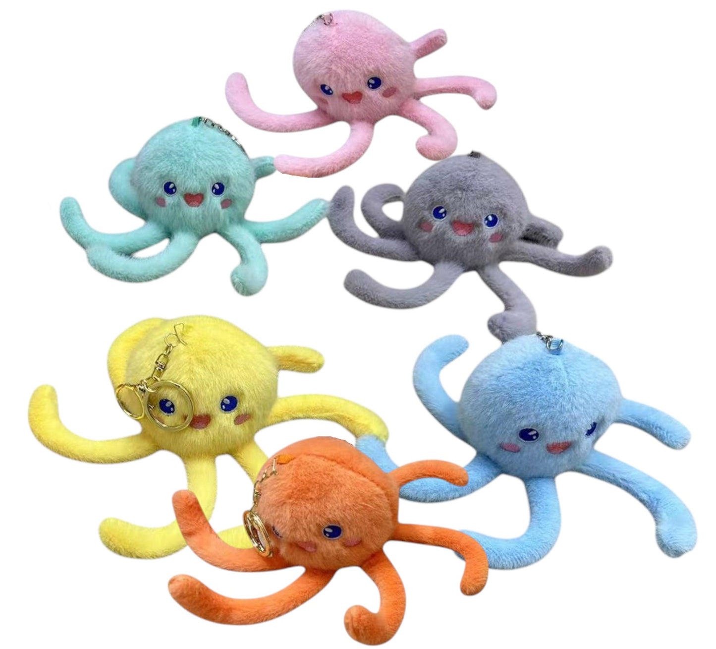 Octopus Plush Key Chain KC41030-19.(12PC)