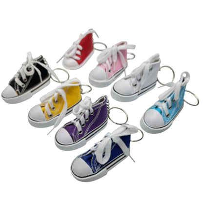 Cute Canvas Rubber Sole Sneakers Key Chain KC5909-4 (12PC)