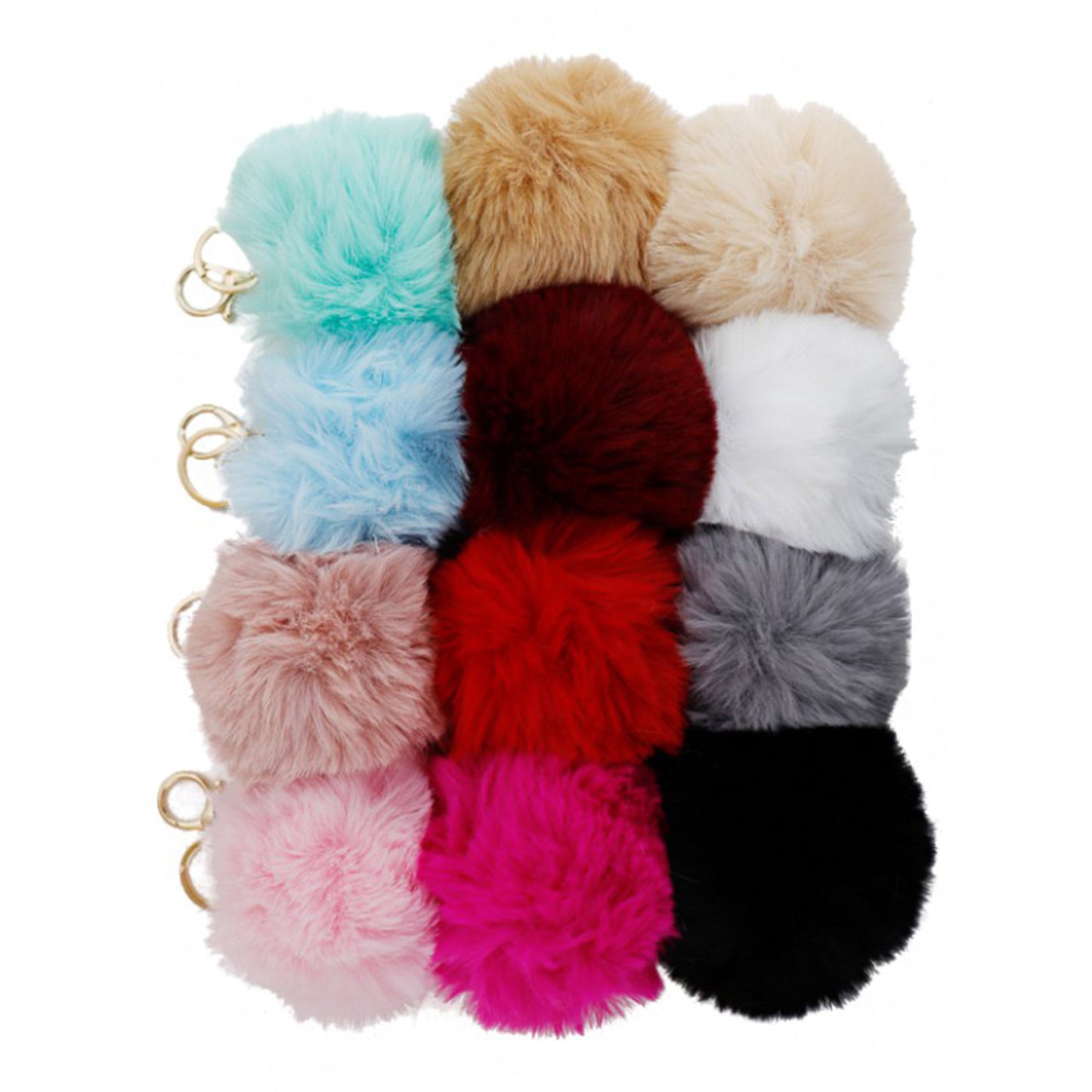 POM POM KEY CHAIN KC616 (12PC)