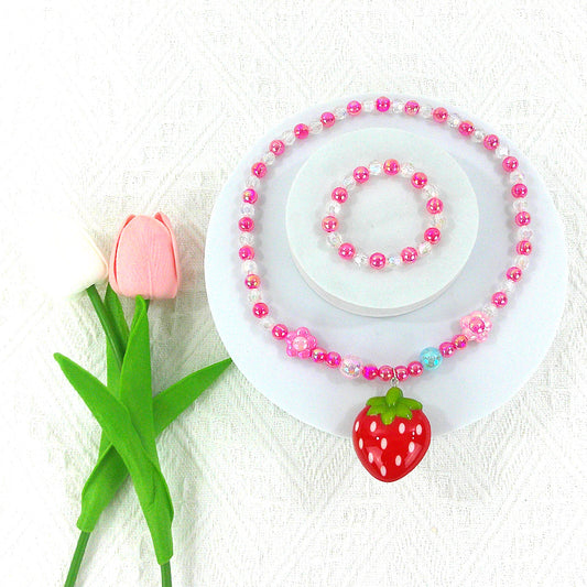 Kids Beads Charm Light Up Jewelry 2 Set KNC4315-10 (12PC)