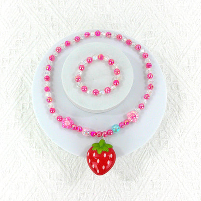 Kids Beads Charm Light Up Jewelry 2 Set KNC4315-10 (12PC)