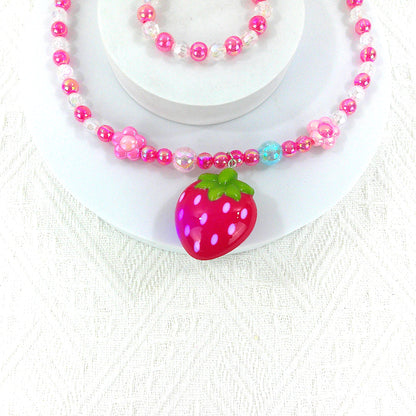 Kids Beads Charm Light Up Jewelry 2 Set KNC4315-10 (12PC)