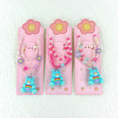 Kids Beads Charm Light Up Jewelry 2 Set KNC4315-10 (12PC)