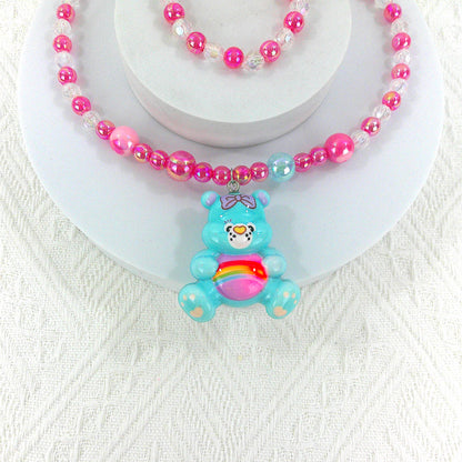 Kids Beads Charm Light Up Jewelry 2 Set KNC4315-10 (12PC)