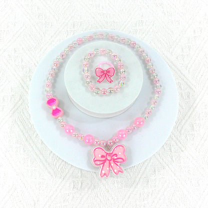 Kids Beads Charm Light Up Jewelry 3 Set KNC4315-5 (12PC)