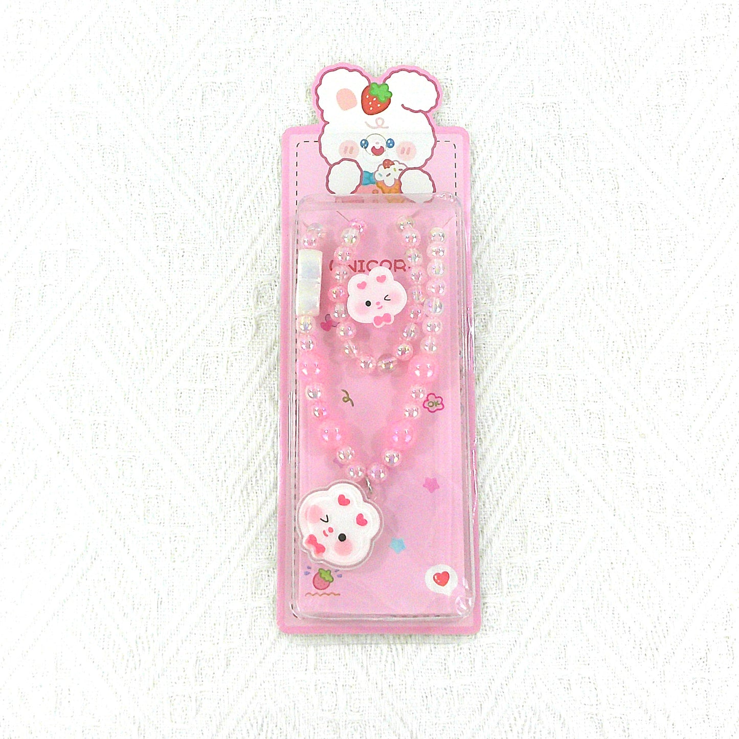 Kids Beads Charm Light Up Jewelry 3 Set KNC4315-5 (12PC)
