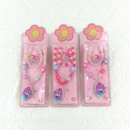 Kids Beads Charm Light Up Jewelry 3 Set KNC4315-5 (12PC)
