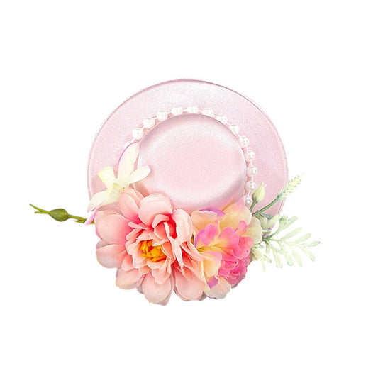 KIDS FLOWER HAT HAIR DECO CLIP & BROOCH KV608 (6PC)