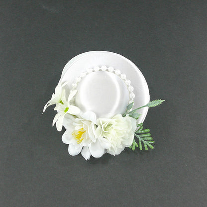 KIDS FLOWER HAT HAIR DECO CLIP & BROOCH KV608 (6PC)