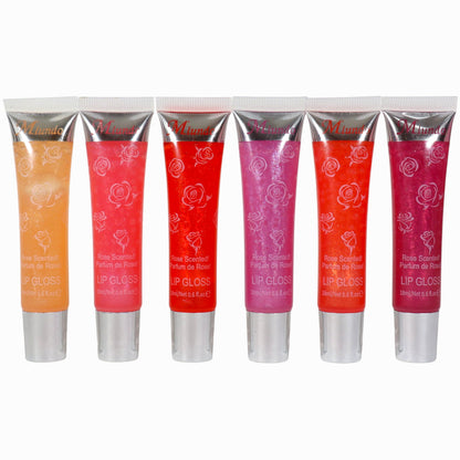 Miundo Rose Scented Lip Gloss GZ8010143 .(24PC)