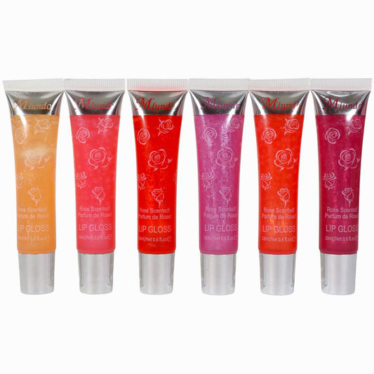 Miundo Rose Scented Lip Gloss GZ8010143 .(24PC)