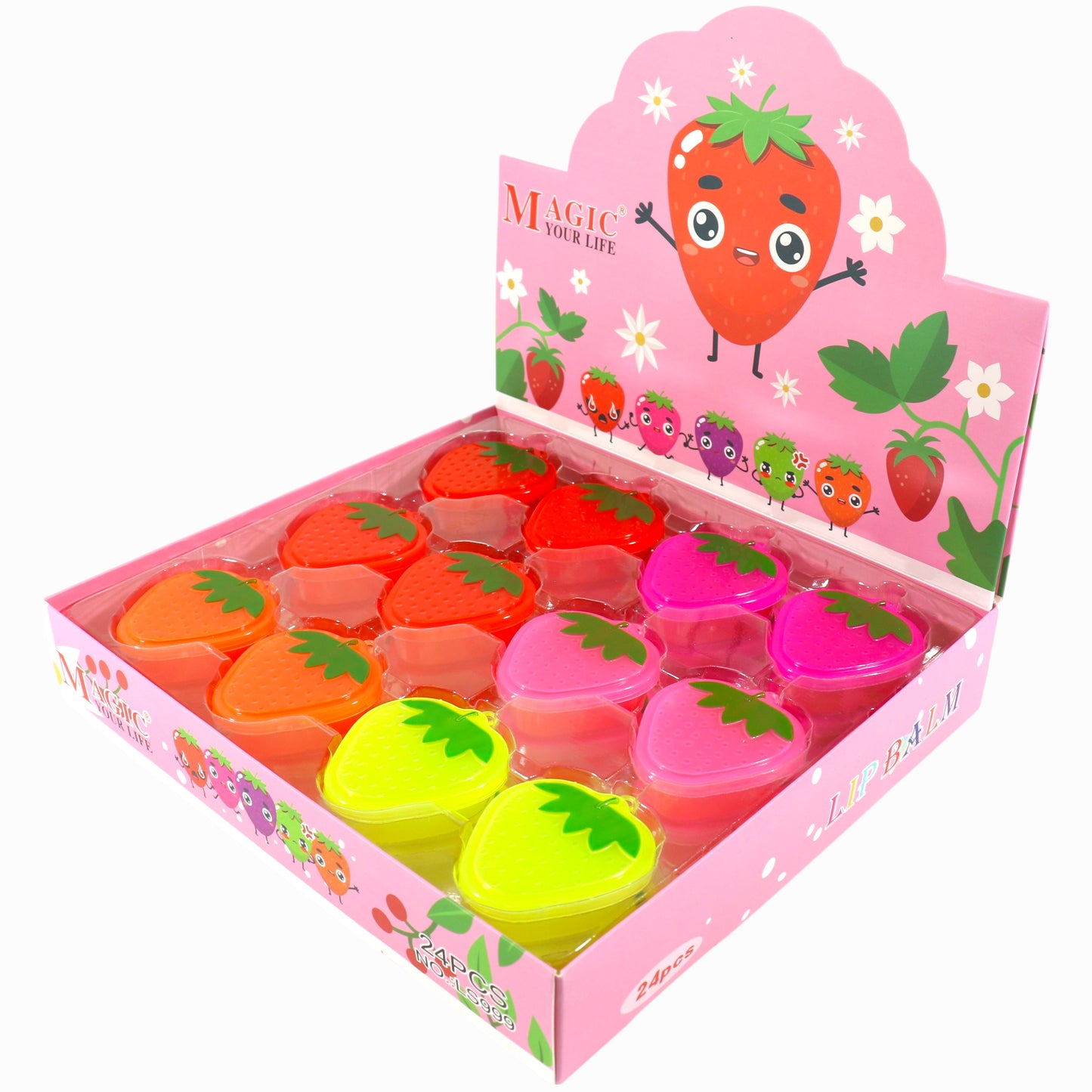 Strawberry Lip Balm LB2322-16 (24PC)