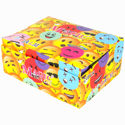 Funny Emoji Face Ball Lip Balm  LB806-C (24PC)