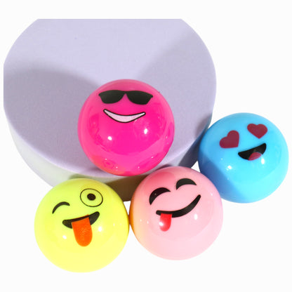 Funny Emoji Face Ball Lip Balm  LB806-C (24PC)