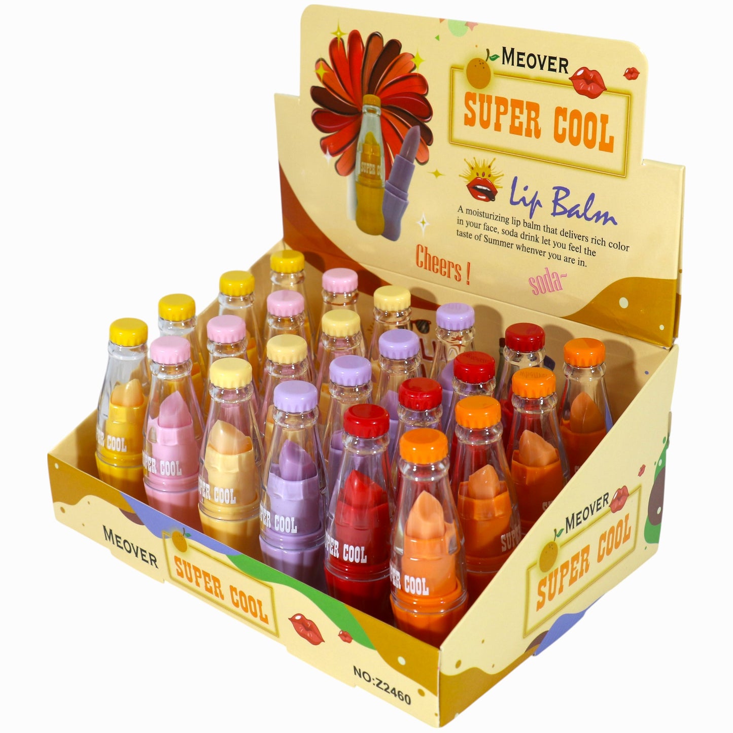 Super Cool Funny Bottle Lip Balm LB822-1-C (24PC)