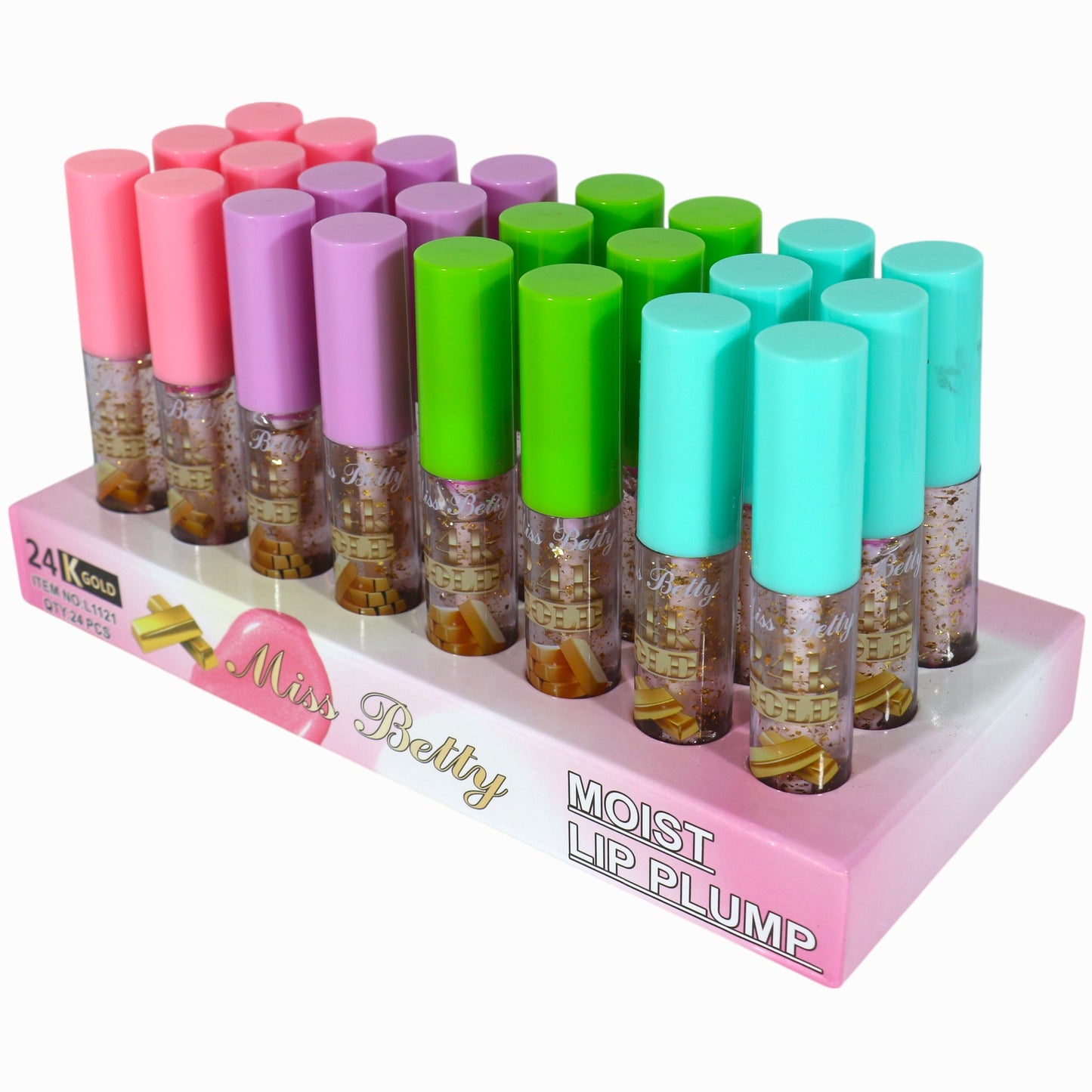 Miss Betty Gold in Lip Gloss LC1121-C (24PC)
