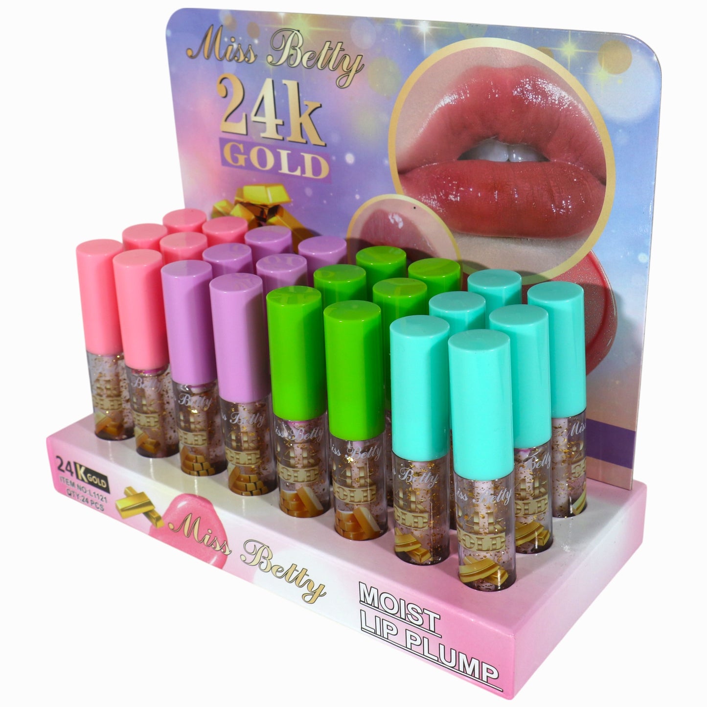 Miss Betty Gold in Lip Gloss LC1121-C (24PC)