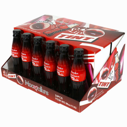 Moc Allure Maquiamor Vivid Color Lip Tint Soda Bottle LC1143 (24PC)