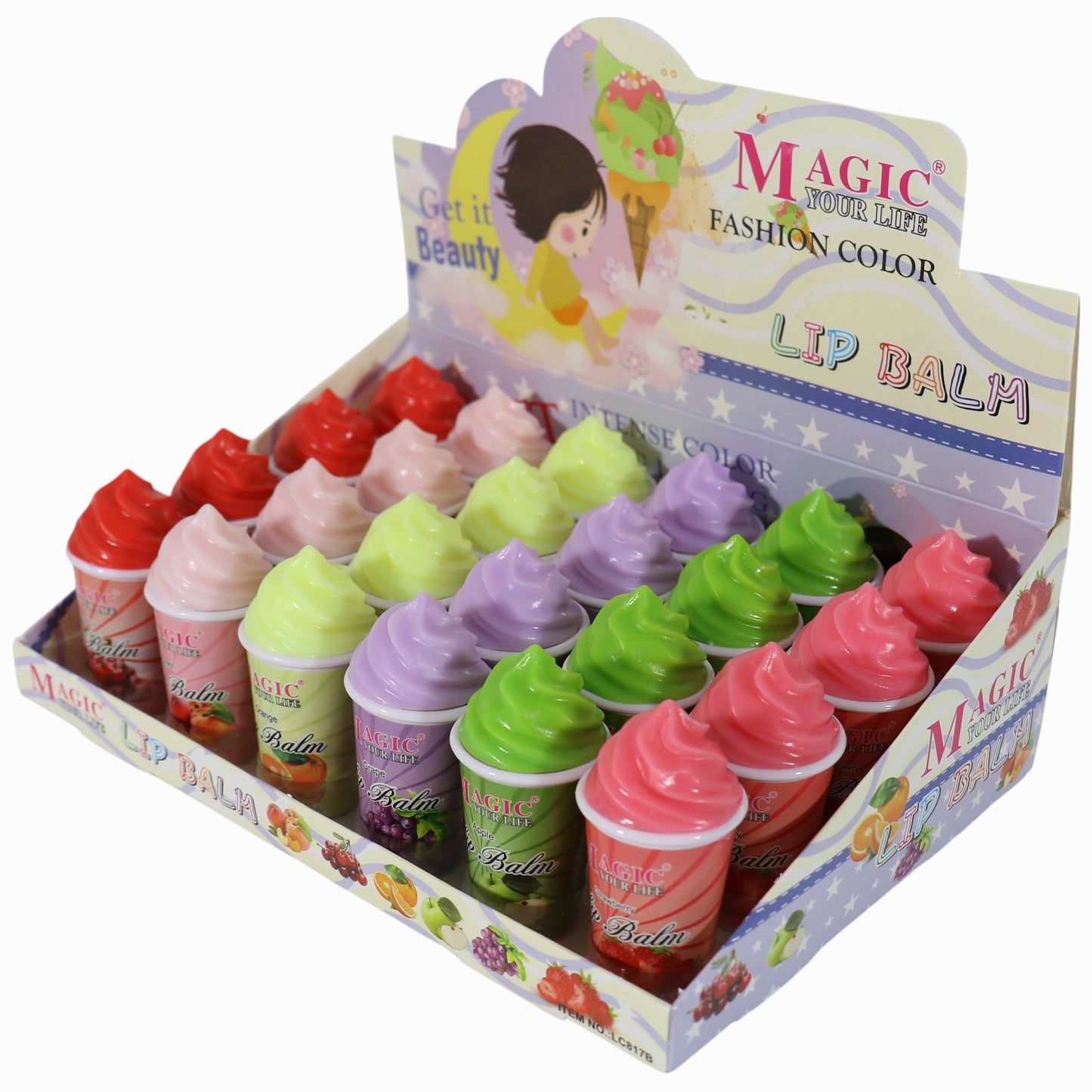 Smoothie Lip Balm LB817B-C (24PC)