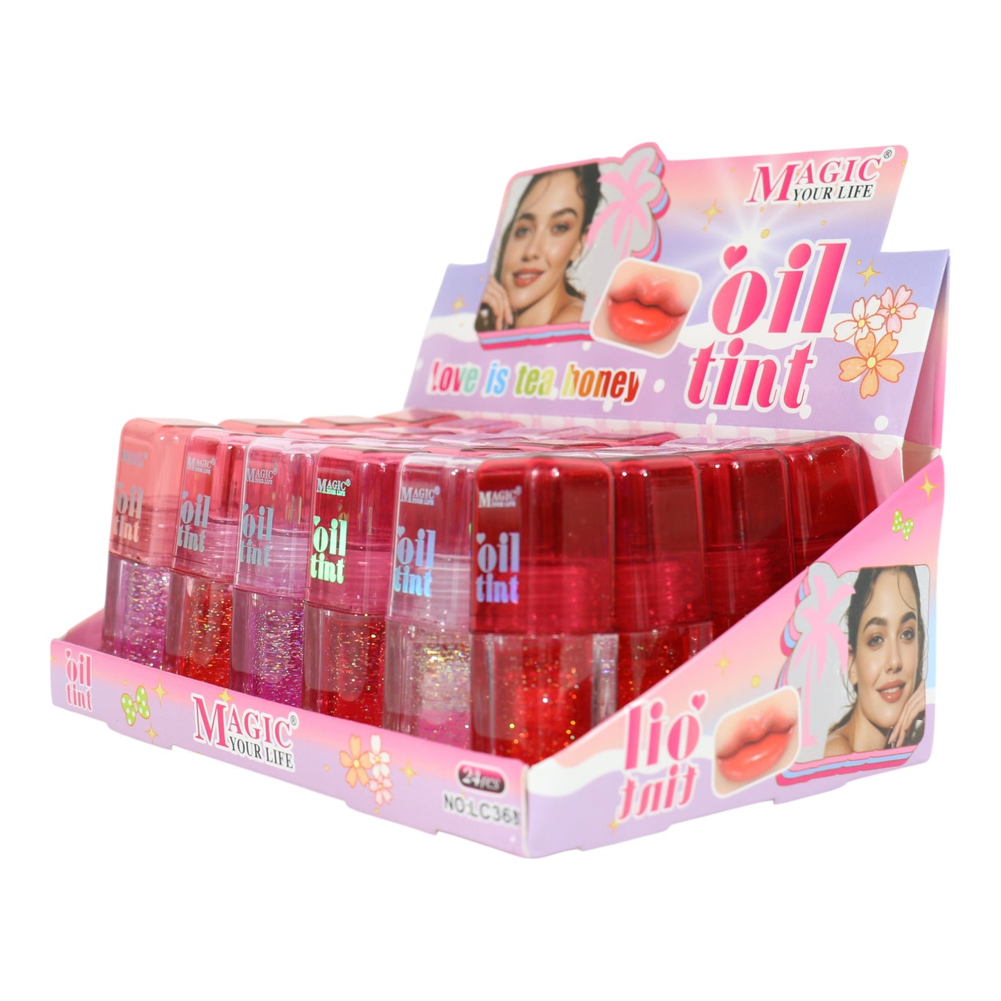Magic you life Oil Tint Lip Gloss LC368 (24PC)