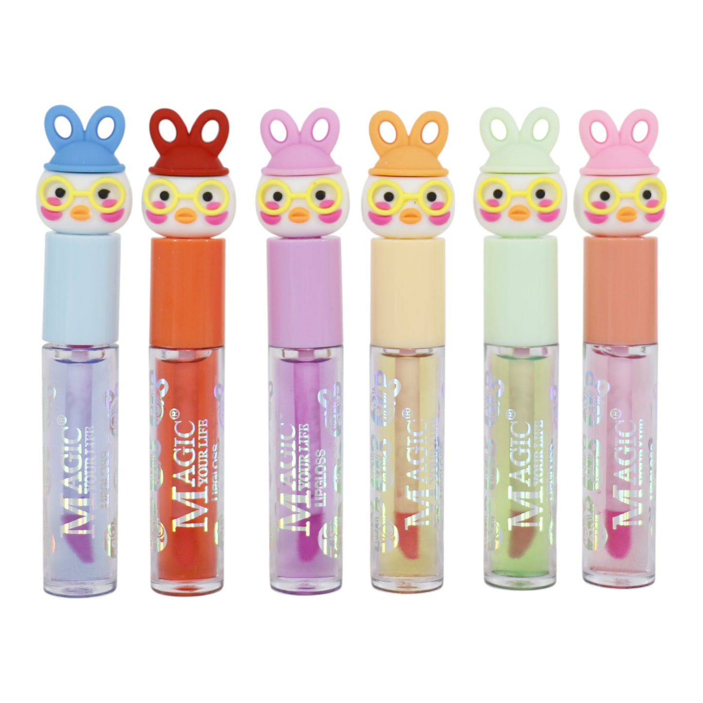 Magic Your Life Rabbit Duck Cartoon Lip OIL LC957. (24PC)