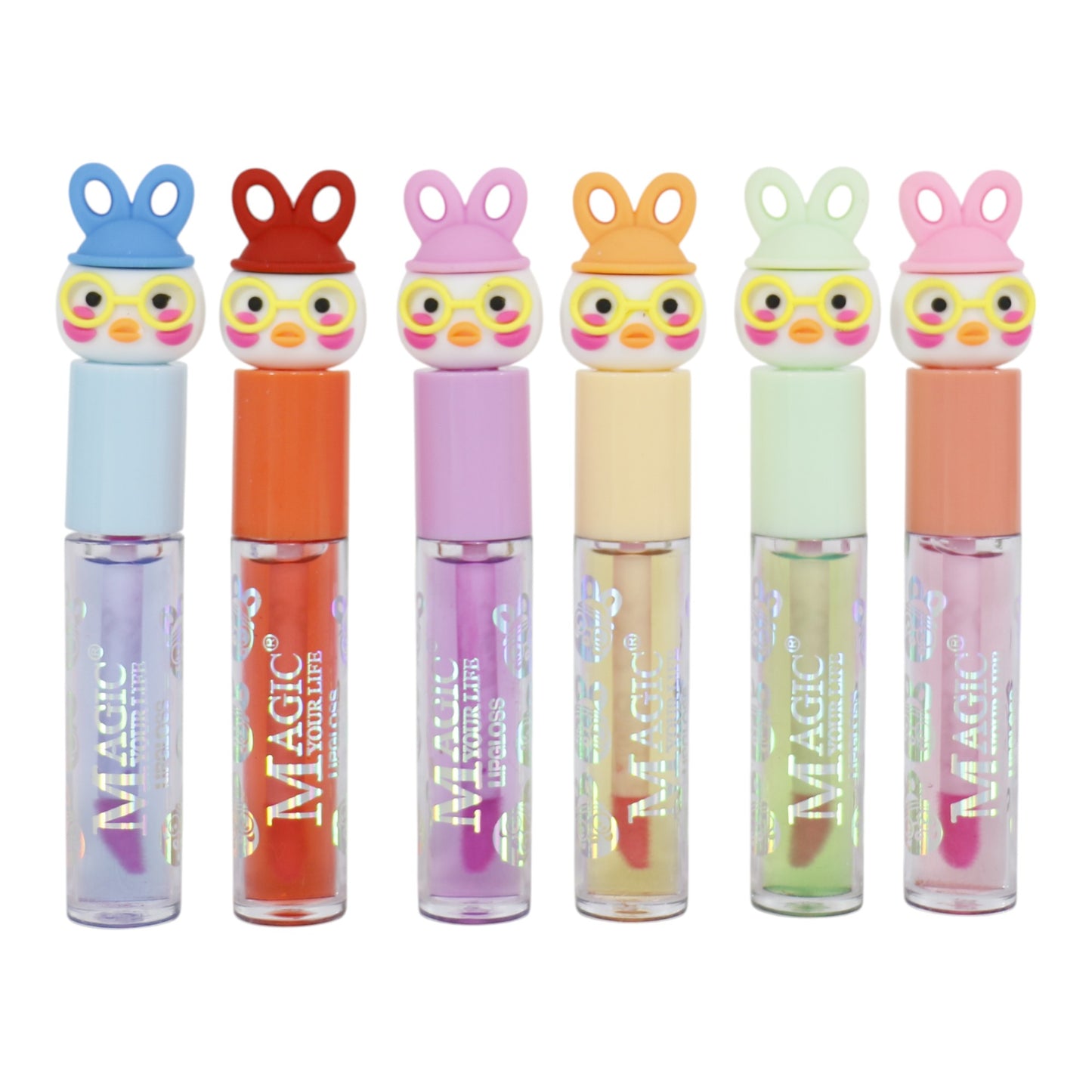 Magic Your Life Rabbit Duck Cartoon Lip OIL LC957. (24PC)